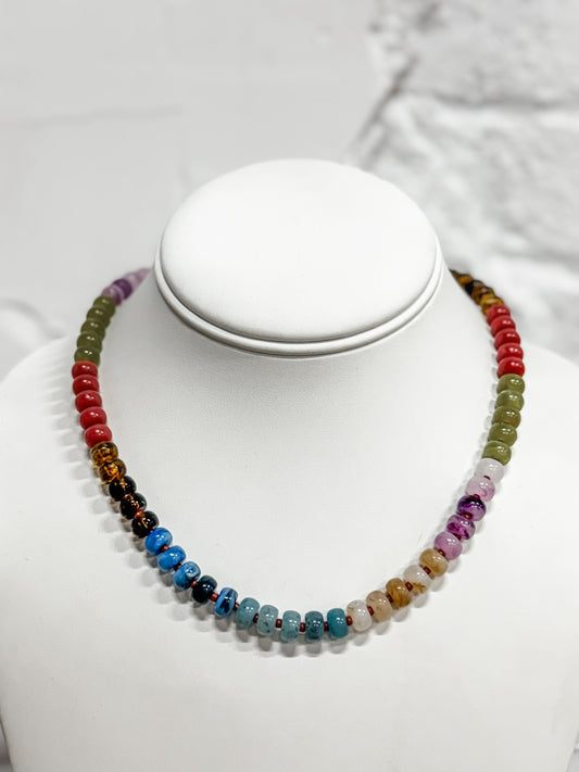 Ocean Drift Stone Beaded Necklace
