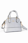 Load image into Gallery viewer, Silver Metallic Girl's Crossbody Purse