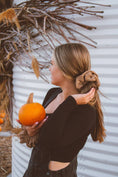 Load image into Gallery viewer, Brown Sugar Jumbo Scrunchie