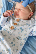 Load image into Gallery viewer, Newborn Baby Knot Gown & Hat Set | Tied In Blooms