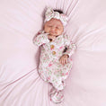 Load image into Gallery viewer, Bows in Bloom Newborn Baby Knot Gown & Hat Set | Pink
