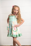 Load image into Gallery viewer, Mint Gingham Ruffle Pocket Spring Dress