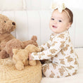 Load image into Gallery viewer, Beary Sweet Bamboo Waffle Convertible Zip Romper