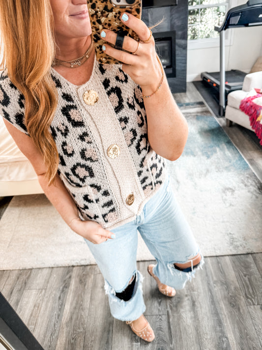 Shelby Leopard Vest