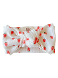 Load image into Gallery viewer, Strawberry Pointelle Bow