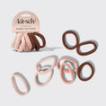 Load image into Gallery viewer, Recycled Seamless Hair Elastics 8pc Set- Rosewood