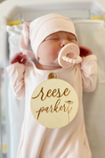 Load image into Gallery viewer, Solid Blush Bamboo Baby Knot Gown & Hat