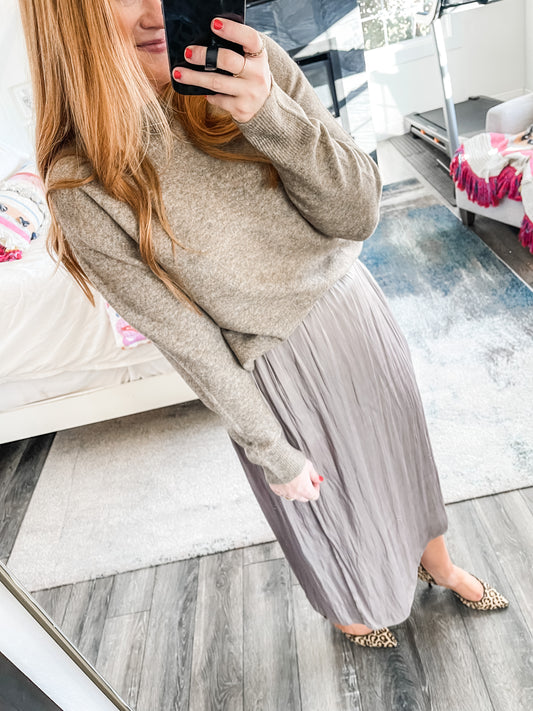 Z Supply Gia Crew Neck Sweater - Chai