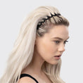 Load image into Gallery viewer, Zig Zag Headband 2pc - Black & Tort