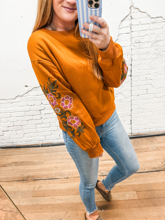 Britt Floral Sweater