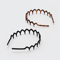Load image into Gallery viewer, Zig Zag Headband 2pc - Black & Tort