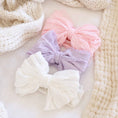 Load image into Gallery viewer, Large Ruffle Knit Bow | Snow
