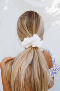Load image into Gallery viewer, Pure White Jumbo Scrunchie