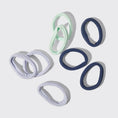 Load image into Gallery viewer, Recycled Seamless Hair Elastics 8pc Set- Garden Bouquet
