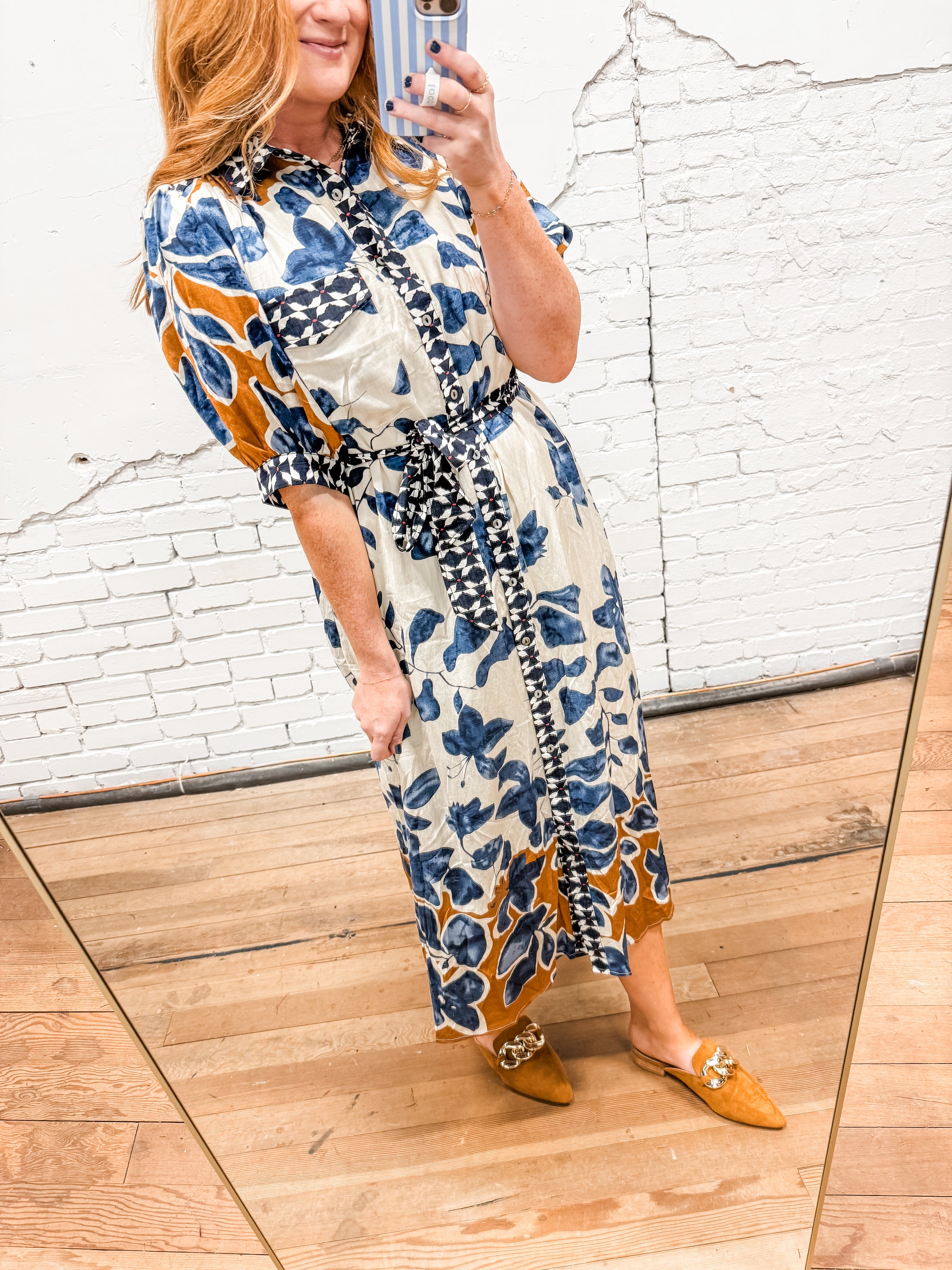 Sophia Boho Print Dress