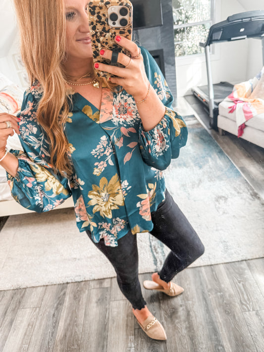 Evelyn Floral Top