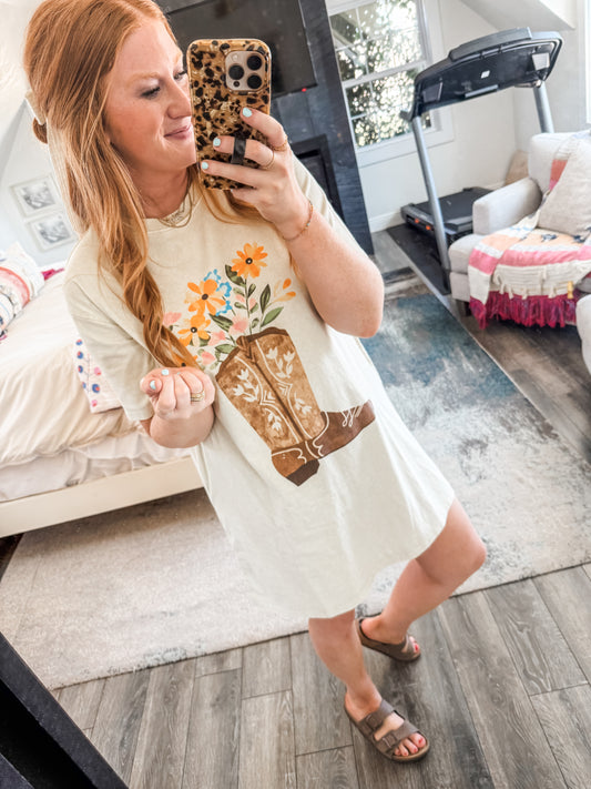 Tayler Floral T-Shirt Dress