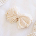 Load image into Gallery viewer, Large Ruffle Knit Bow | Sweet & Simple: Crepe