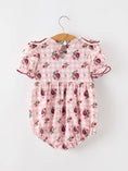 Load image into Gallery viewer, Vintage Smocked Floral Romper