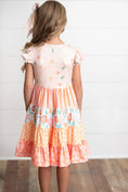 Load image into Gallery viewer, Ava Floral Check Spring Tiered Dress
