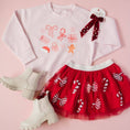 Load image into Gallery viewer, Candy Cane Coquette Sequin Christmas Tutu