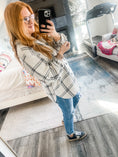 Load image into Gallery viewer, Z Supply Plaid Tucker Jacket - Crystal Grey