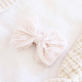 Load image into Gallery viewer, Large Ruffle Knit Bow | Off White