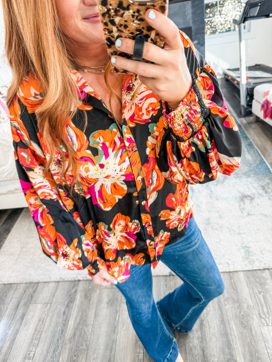 Micah Floral Top