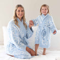 Load image into Gallery viewer, CuddleLane™ Kids Robe | Blue-tiful Bows