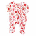 Load image into Gallery viewer, Sweet Like Candy Ruffle Zipper Footie