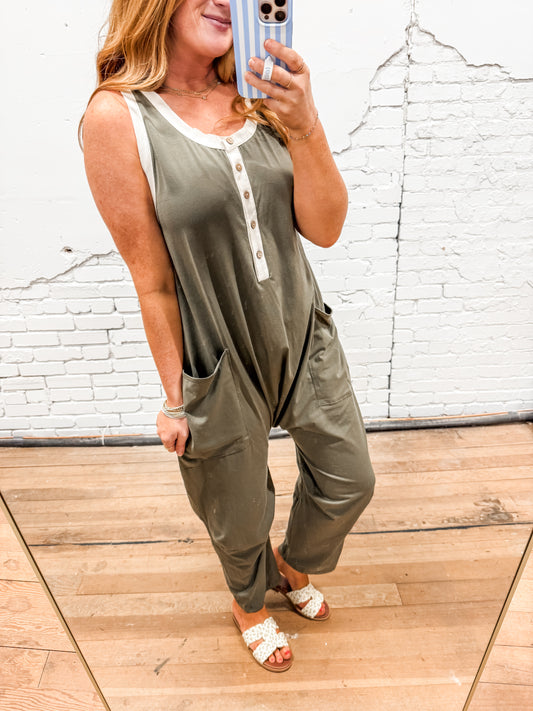 Miranda Jumpsuit - Olive