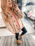 Load image into Gallery viewer, Z Supply Plaid Tucker Jacket - Heather Taupe