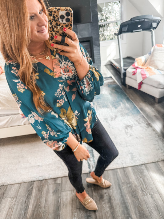 Evelyn Floral Top