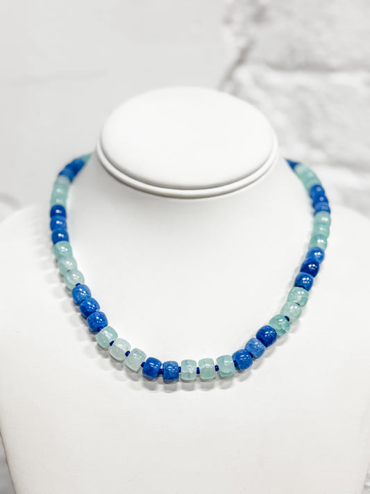 The Seraphina Glass Beaded Necklace