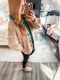 Load image into Gallery viewer, Z Supply Plaid Tucker Jacket - Heather Taupe