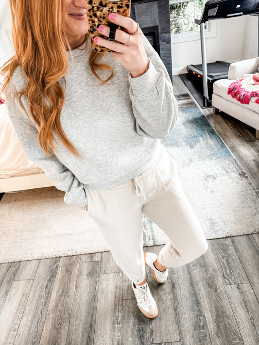 Emily Pullover - Heather Grey