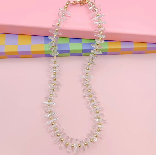 Clearly The Best Beaded Necklace
