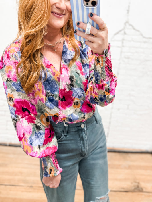 Poppy Floral Bodysuit