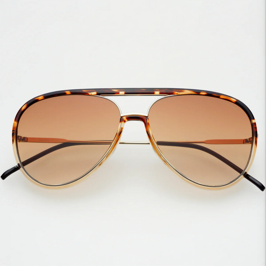 Shay Sunglasses - Tortoise//Gold Mirror