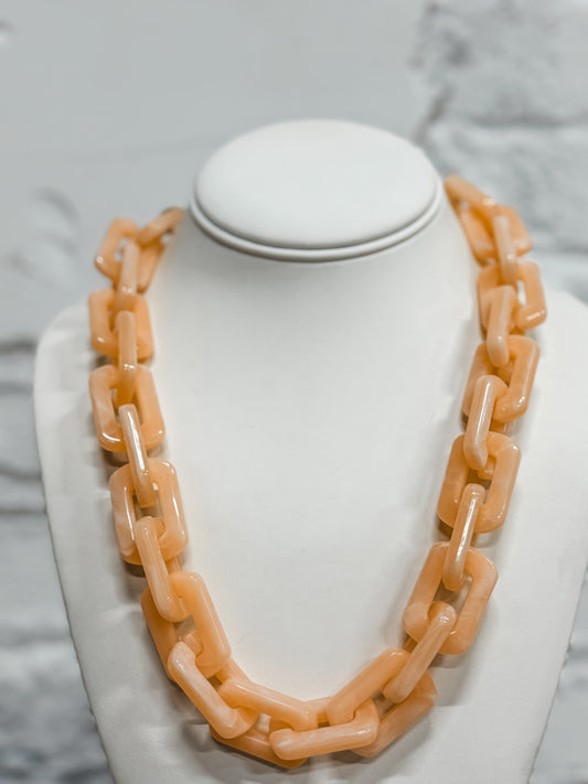 Blush Pearl Acrylic Chain