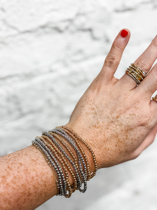 Gold + Silver Bracelet Stack