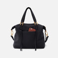 Load image into Gallery viewer, Hobo Harley Satchel - Pebbled Leather Black