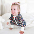 Load image into Gallery viewer, Midnight Meadow Convertible Zip Romper