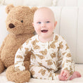 Load image into Gallery viewer, Beary Sweet Bamboo Waffle Convertible Zip Romper