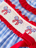 Load image into Gallery viewer, Red, White and Bows Dress