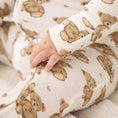 Load image into Gallery viewer, Beary Sweet Bamboo Waffle Convertible Zip Romper