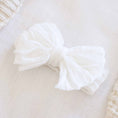 Load image into Gallery viewer, Large Ruffle Knit Bow | Sweet & Simple: Crepe