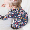 Load image into Gallery viewer, Midnight Meadow Convertible Zip Romper