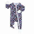 Load image into Gallery viewer, Midnight Meadow Convertible Zip Romper