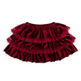 Load image into Gallery viewer, Ruby Red Velvet Tiered Christmas Skirt